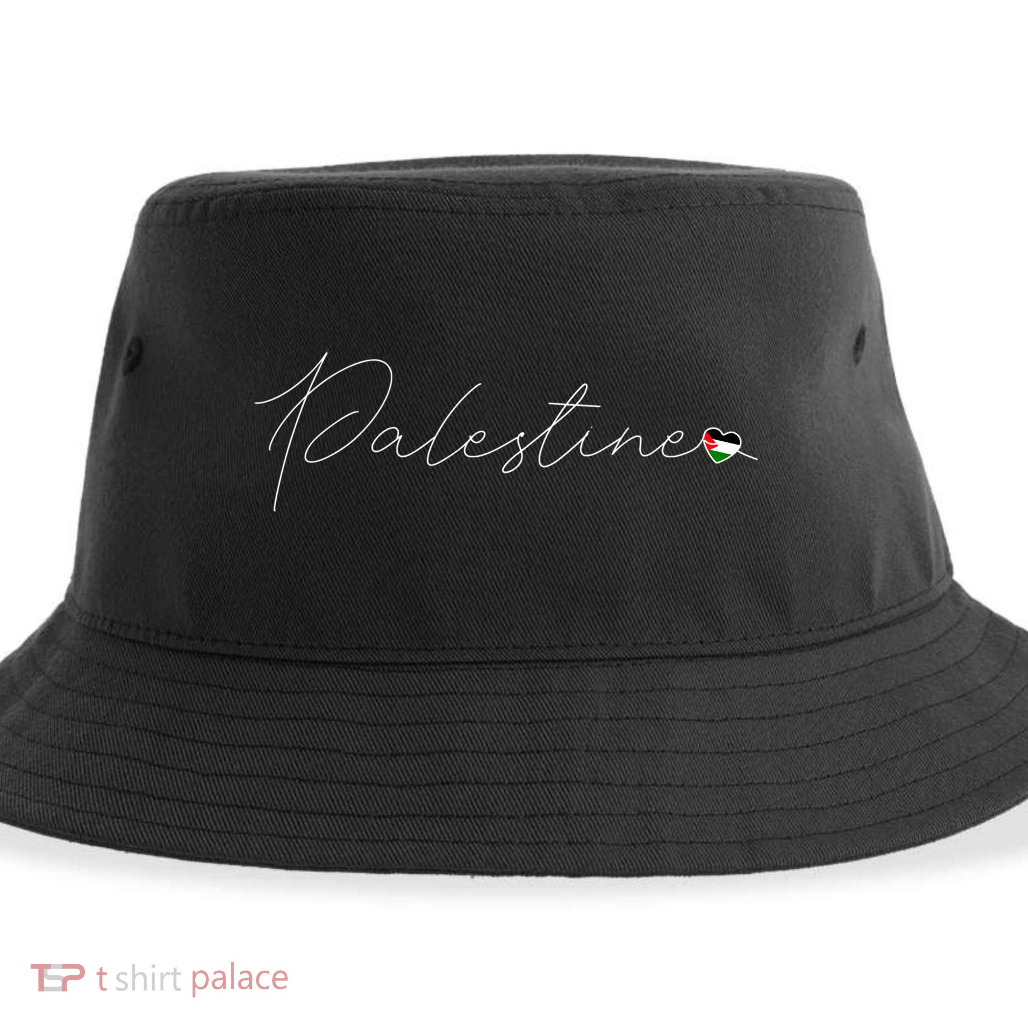 Dawlat Filastin Love Palestinian Flag Heart On Palestine Gift Sustainable Bucket Hat