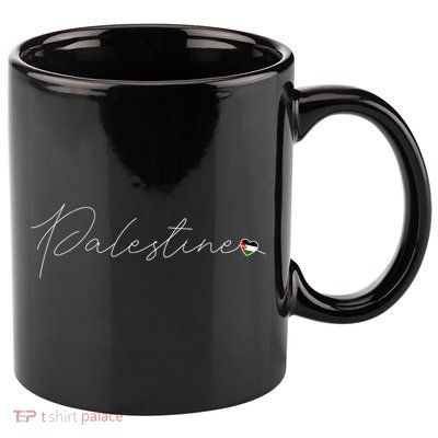 Dawlat Filastin Love Palestinian Flag Heart On Palestine Gift 11oz C Handle Ceramic Mug