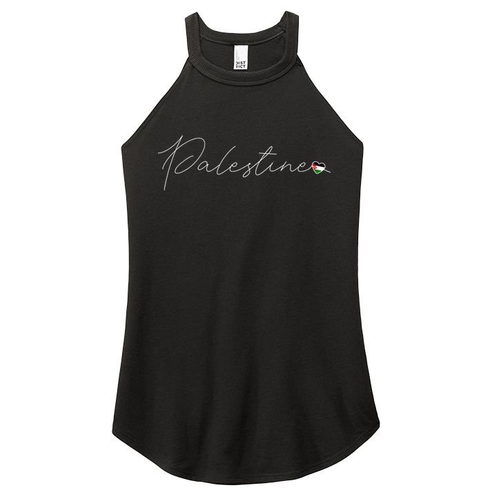 Dawlat Filastin Love Palestinian Flag Heart On Palestine Gift Women's Perfect Tri Rocker Tank