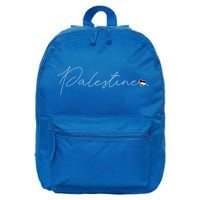 Dawlat Filastin Love Palestinian Flag Heart On Palestine Gift 16 in Basic Backpack