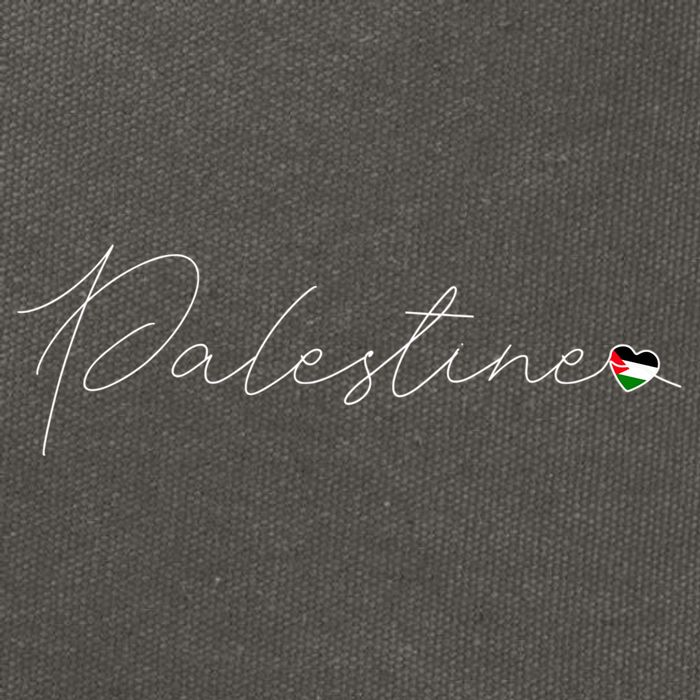 Dawlat Filastin Love Palestinian Flag Heart On Palestine Gift Cotton Canvas Backpack