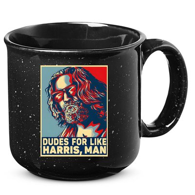 Dudes For Like Harris Man Vote Kamala For President 15oz Campfire Ceramic Mug