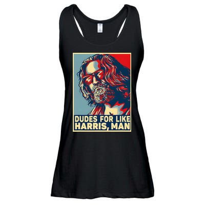 Dudes For Like Harris Man Vote Kamala For President Ladies Essential Flowy Tank