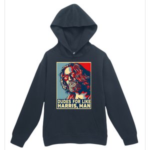 Dudes For Like Harris Man Vote Kamala For President Urban Pullover Hoodie