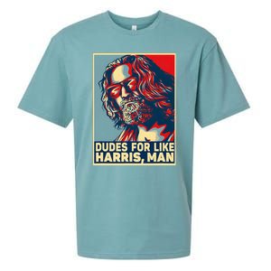 Dudes For Like Harris Man Vote Kamala For President Sueded Cloud Jersey T-Shirt