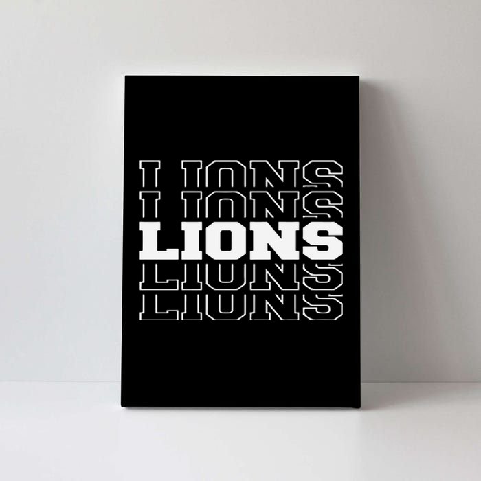 Detroit Football Lions Canvas