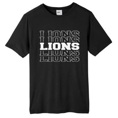 Detroit Football Lions Tall Fusion ChromaSoft Performance T-Shirt