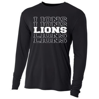 Detroit Football Lions Cooling Performance Long Sleeve Crew