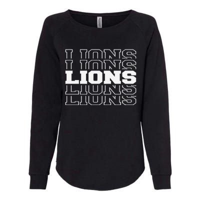 Detroit Football Lions Womens California Wash Sweatshirt