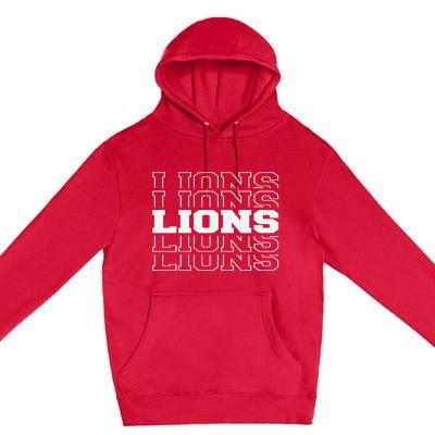 Detroit Football Lions Premium Pullover Hoodie