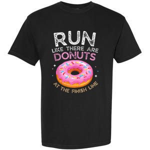 Donut Finish Line Marathon Funny Running For Men Women Garment-Dyed Heavyweight T-Shirt