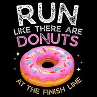Donut Finish Line Marathon Funny Running For Men Women Impact Tech Backpack