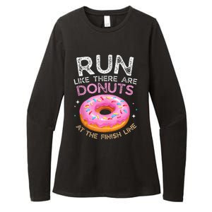 Donut Finish Line Marathon Funny Running For Men Women Womens CVC Long Sleeve Shirt