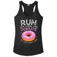 Donut Finish Line Marathon Funny Running For Men Women Ladies PosiCharge Competitor Racerback Tank