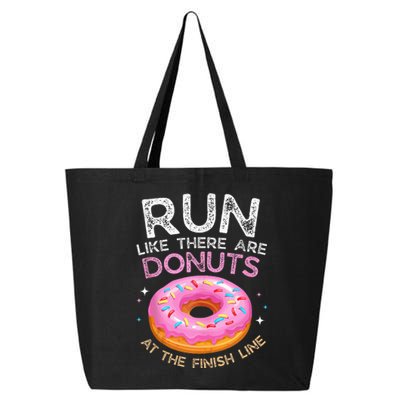 Donut Finish Line Marathon Funny Running For Men Women 25L Jumbo Tote