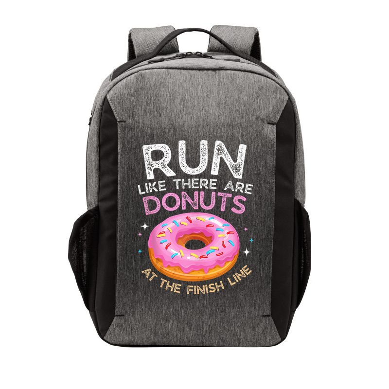 Donut Finish Line Marathon Funny Running For Men Women Vector Backpack