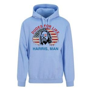 Dudes For Like Harris Man White Dude For Kamala Harris 2024 Unisex Surf Hoodie