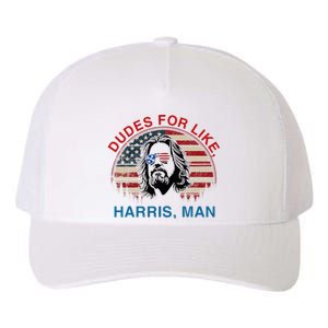 Dudes For Like Harris Man White Dude For Kamala Harris 2024 Yupoong Adult 5-Panel Trucker Hat