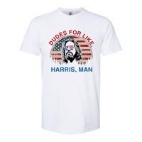 Dudes For Like Harris Man White Dude For Kamala Harris 2024 Softstyle CVC T-Shirt