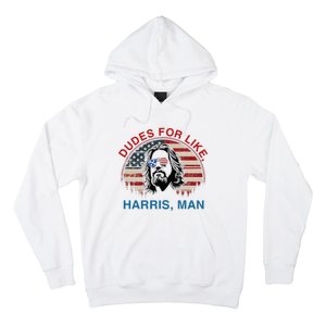 Dudes For Like Harris Man White Dude For Kamala Harris 2024 Hoodie