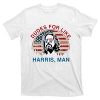 Dudes For Like Harris Man White Dude For Kamala Harris 2024 T-Shirt