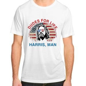 Dudes For Like Harris Man White Dude For Kamala Harris 2024 Adult ChromaSoft Performance T-Shirt