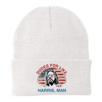 Dudes For Like Harris Man White Dude For Kamala Harris 2024 Knit Cap Winter Beanie