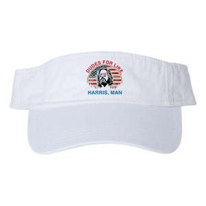 Dudes For Like Harris Man White Dude For Kamala Harris 2024 Valucap Bio-Washed Visor