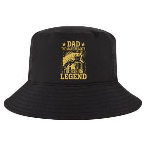 Dad Fishing Legend Flag Cool Comfort Performance Bucket Hat