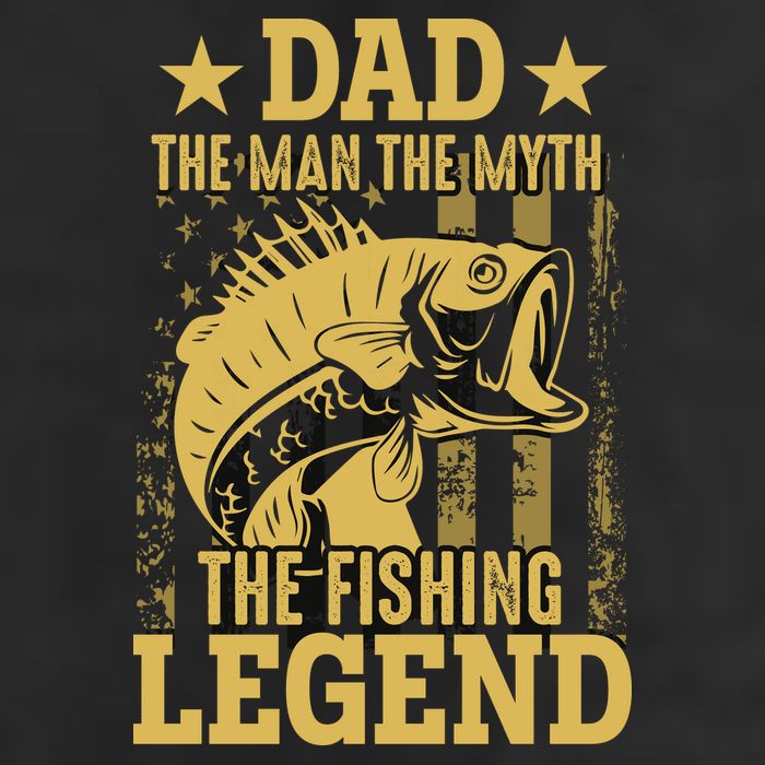 Dad Fishing Legend Flag Cool Comfort Performance Bucket Hat