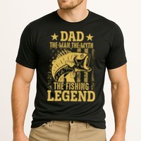 Dad Fishing Legend Flag Cooling Performance Crew T-Shirt