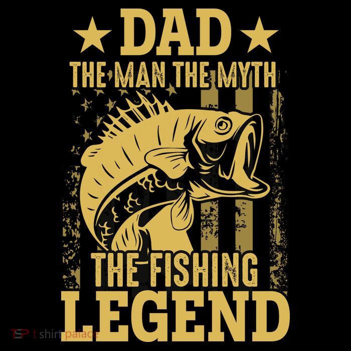Dad Fishing Legend Flag Magnet