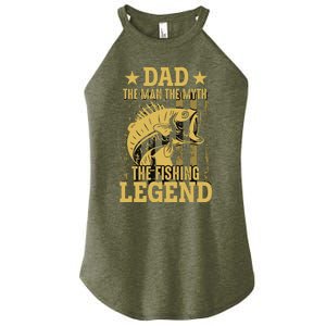 Dad Fishing Legend Flag Women's Perfect Tri Rocker Tank