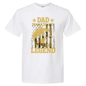 Dad Fishing Legend Flag Garment-Dyed Heavyweight T-Shirt