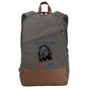 Dudes For Like Harris Man White Dudes For Harris Cotton Canvas Backpack