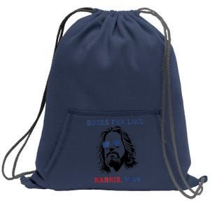 Dudes For Like Harris Man White Dudes For Harris Sweatshirt Cinch Pack Bag