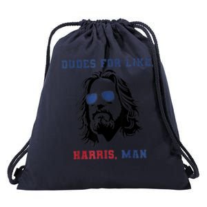 Dudes For Like Harris Man White Dudes For Harris Drawstring Bag