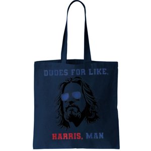 Dudes For Like Harris Man White Dudes For Harris Tote Bag