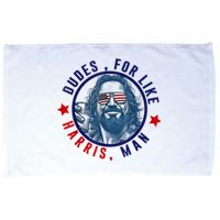 Dudes For Like Harris Man Funny White Dudes For Harris 2024 Microfiber Hand Towel