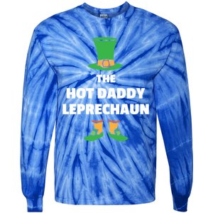 Dad Father Leprechaun St Patricks Day Hit Daddy Great Gift Tie-Dye Long Sleeve Shirt