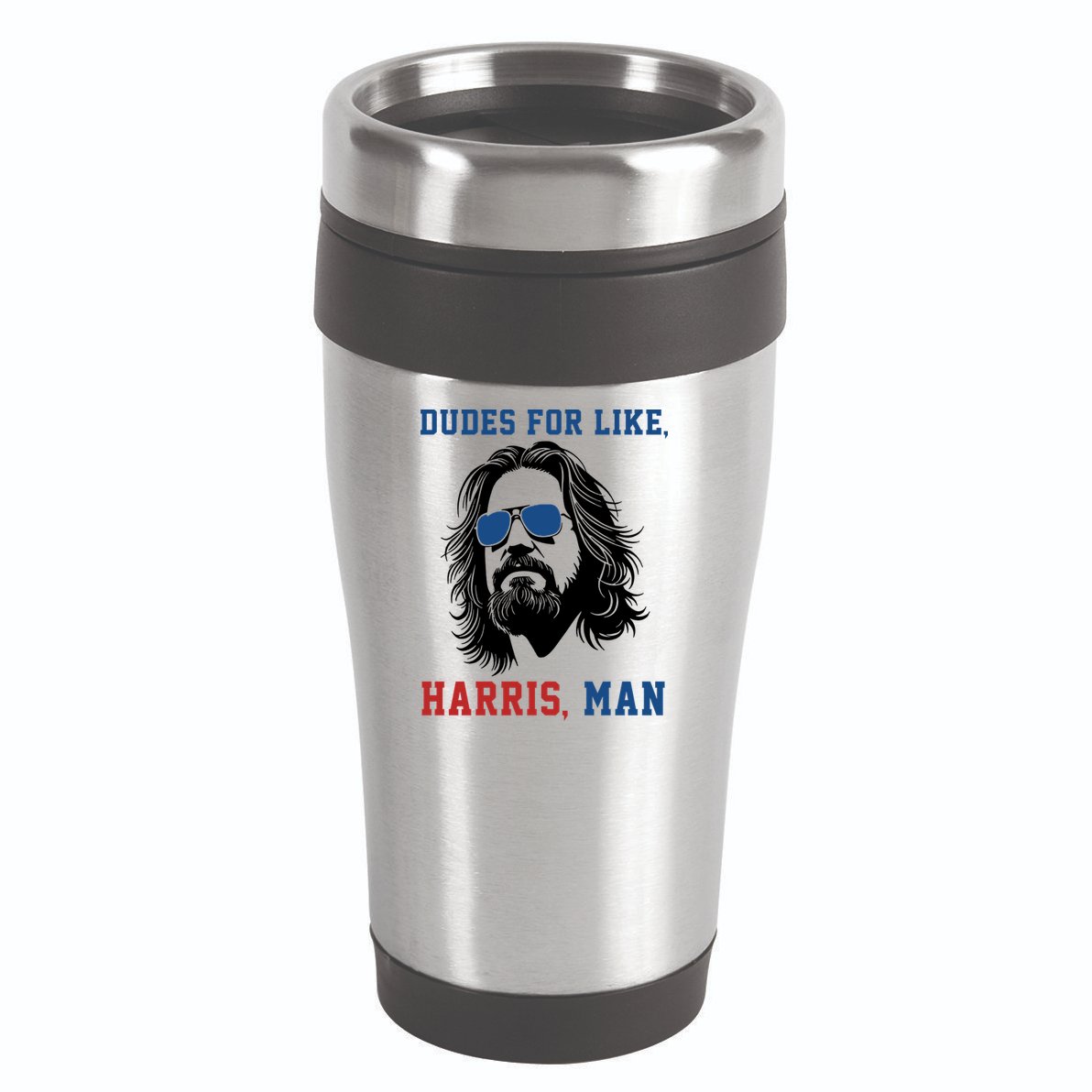Dudes For Like Harris Man Funny Kamala Harris 2024 16oz Travel Tumbler