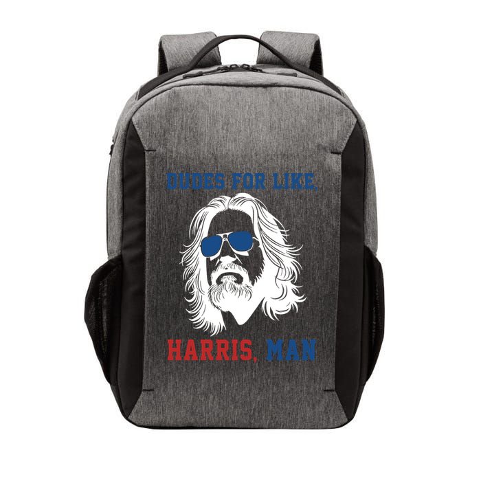 Dudes For Like Harris Man Funny Kamala Harris 2024 Vector Backpack
