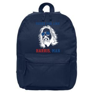 Dudes For Like Harris Man Funny Kamala Harris 2024 16 in Basic Backpack