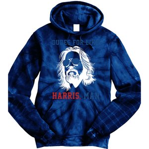 Dudes For Like Harris Man Funny Kamala Harris 2024 Tie Dye Hoodie