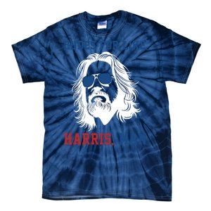 Dudes For Like Harris Man Funny Kamala Harris 2024 Tie-Dye T-Shirt