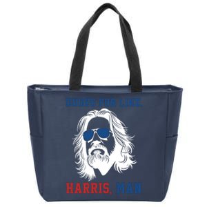 Dudes For Like Harris Man Funny Kamala Harris 2024 Zip Tote Bag