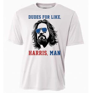 Dudes For Like Harris Man Funny Kamala Harris 2024 Cooling Performance Crew T-Shirt