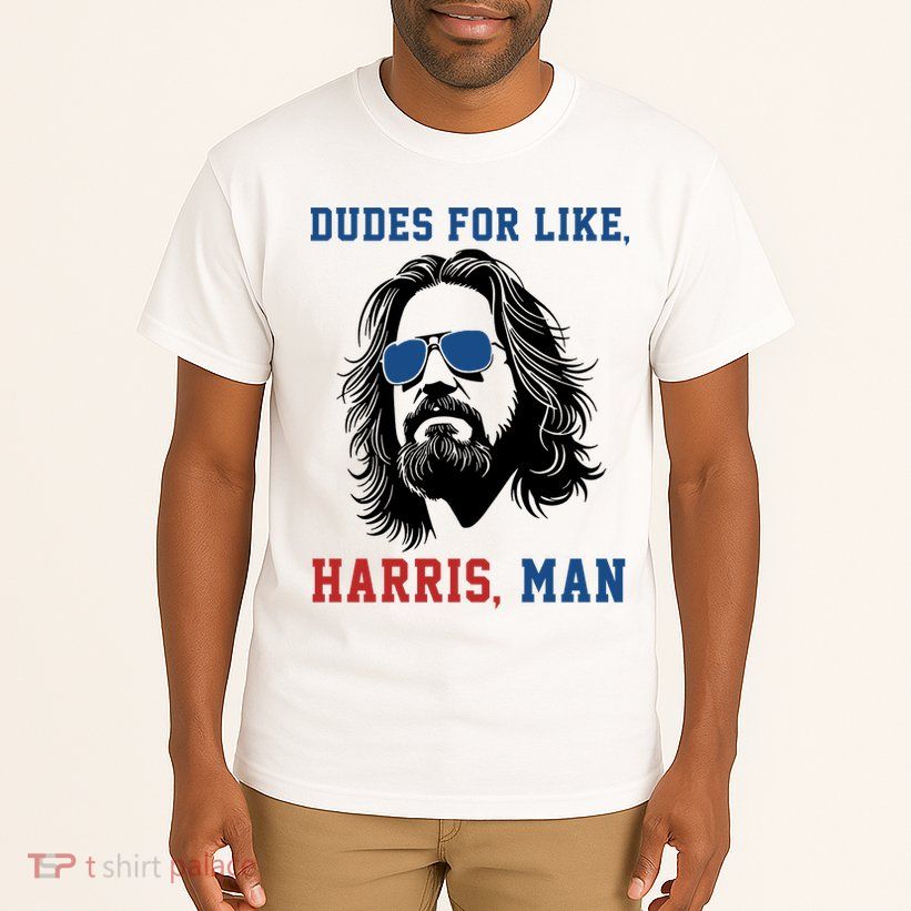 Dudes For Like Harris Man Funny Kamala Harris 2024 Tall T-Shirt
