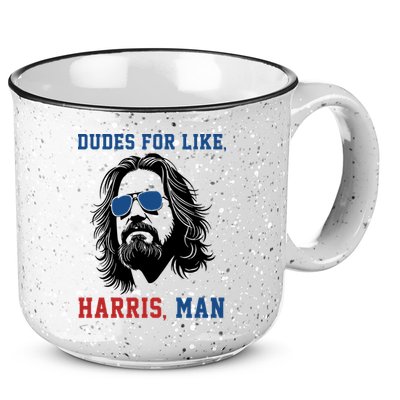 Dudes For Like Harris Man Funny Kamala Harris 2024 15oz Campfire Ceramic Mug