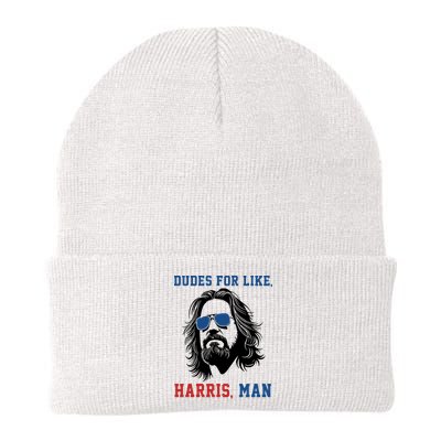 Dudes For Like Harris Man Funny Kamala Harris 2024 Beanie